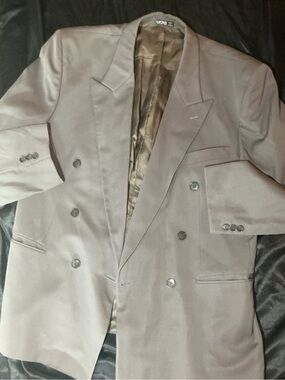 Kasper Brown Double-Breasted Blazer
